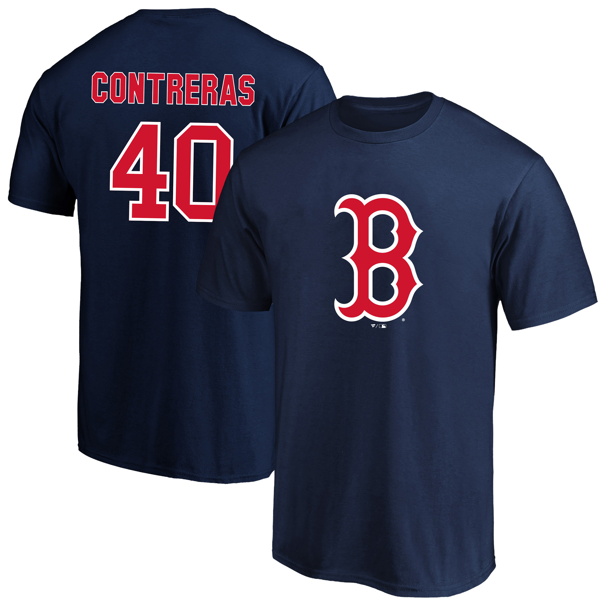 Men's Fanatics Willson Contreras Navy Boston Red Sox Big & Tall Name & Number T-Shirt