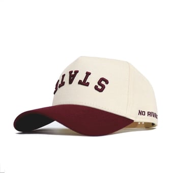 Unisex No Rivals Natural/Maroon Mississippi State Bulldogs Upside Down Classic Colors Adjustable Hat