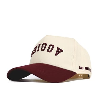Unisex No Rivals Natural/Maroon Texas A&M Aggies Upside Down Classic Colors Adjustable Hat