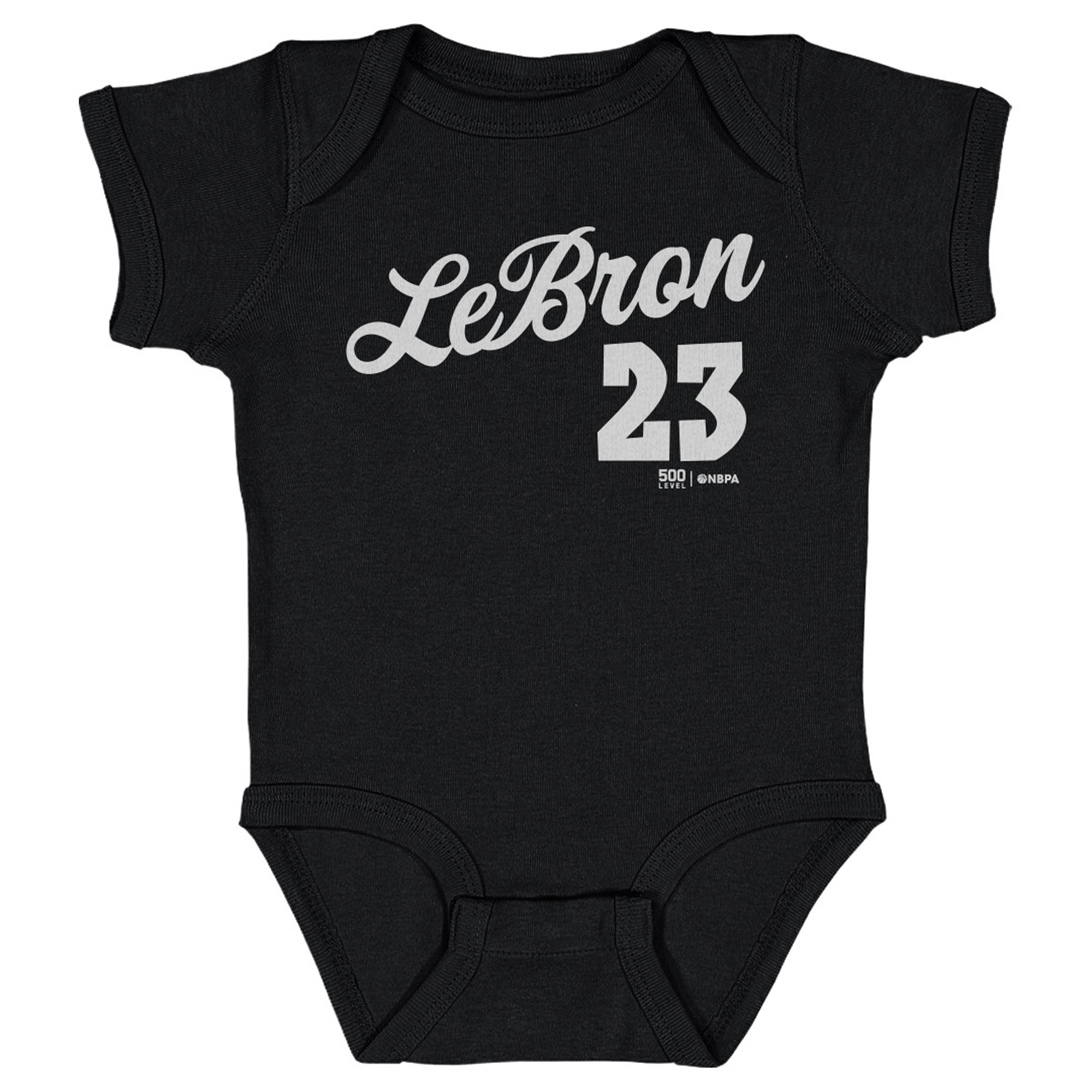 Infant 500 Level LeBron James Black Script Bodysuit