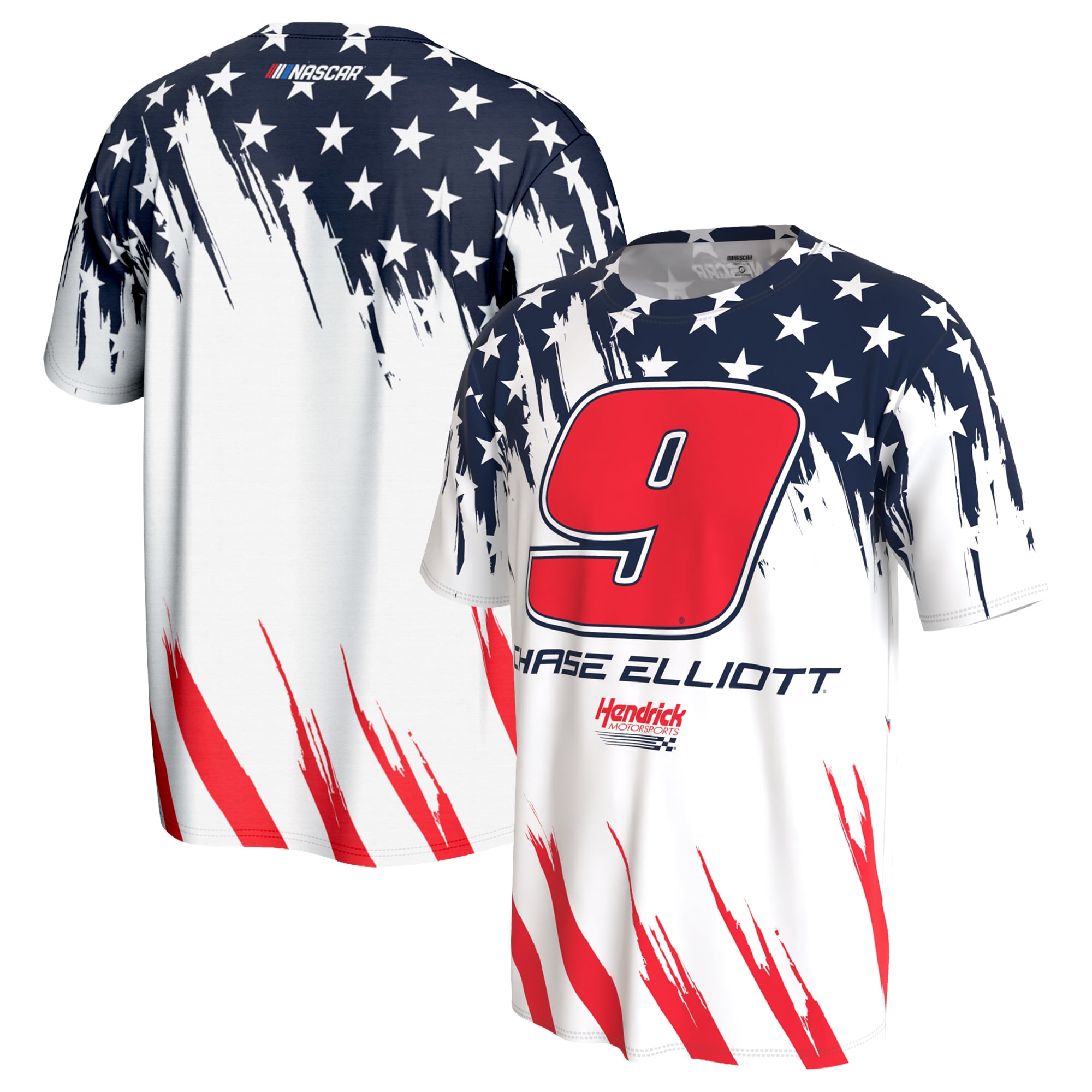 Youth ProSphere White Chase Elliott Americana T-Shirt Youth ProSphere White Chase Elliott Americana T-Shirt