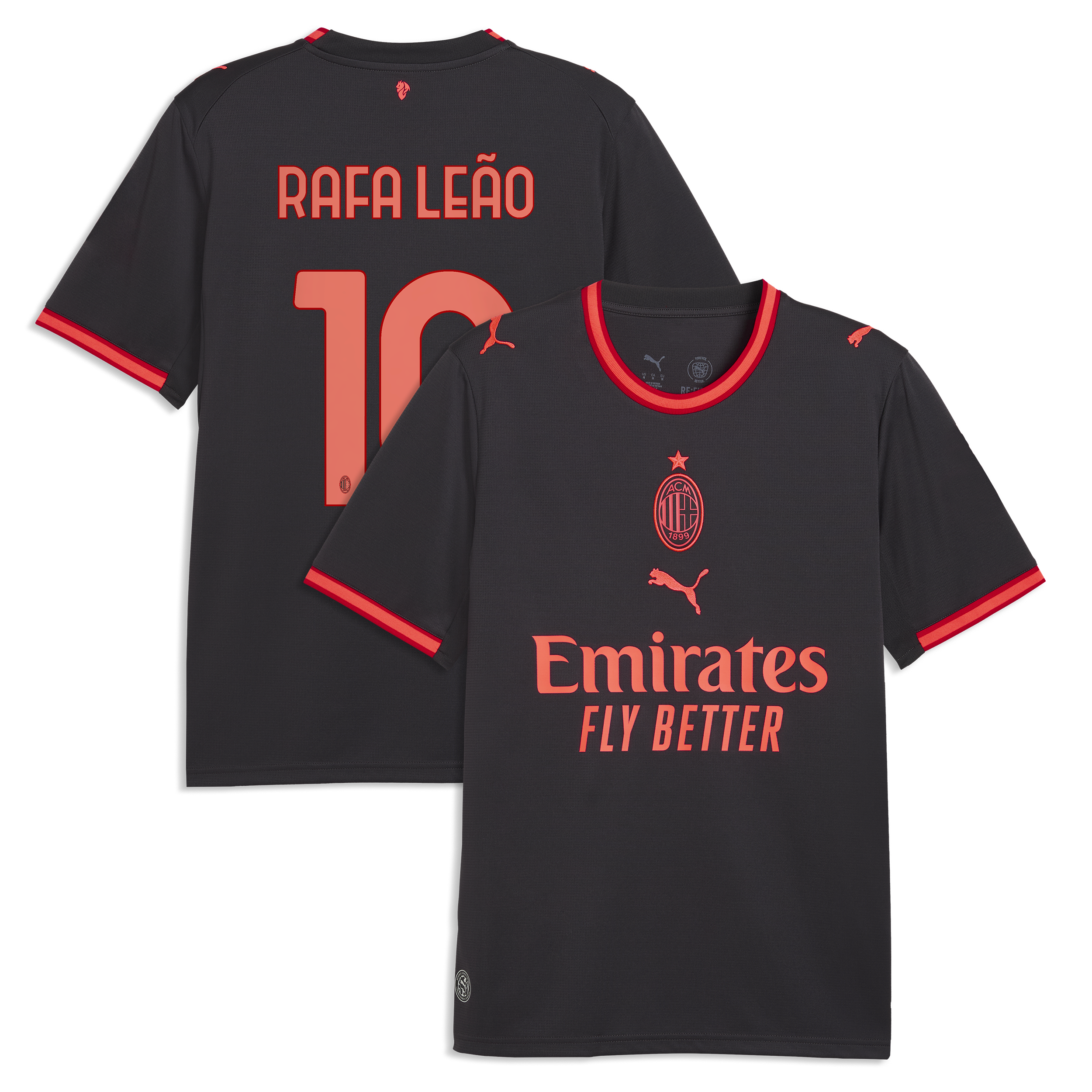 Men’s Puma Rafael Leão Gray AC Milan 2026/27 Third Replica Jersey Men’s Puma Rafael Leão Gray AC Milan 2026/27 Third Replica Jersey