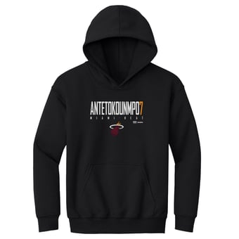 Youth 500 Level Giannis Antetokounmpo Black Miami Heat Elite Hoodie