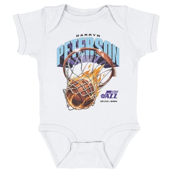 Infant 500 Level Darryn Peterson White Utah Jazz On Fire Bodysuit