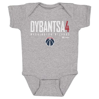 Infant 500 Level AJ Dybantsa Heather Gray Washington Wizards Elite Bodysuit