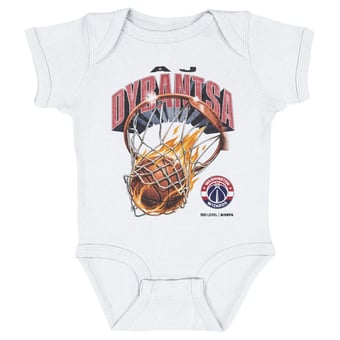 Infant 500 Level AJ Dybantsa White Washington Wizards On Fire Bodysuit