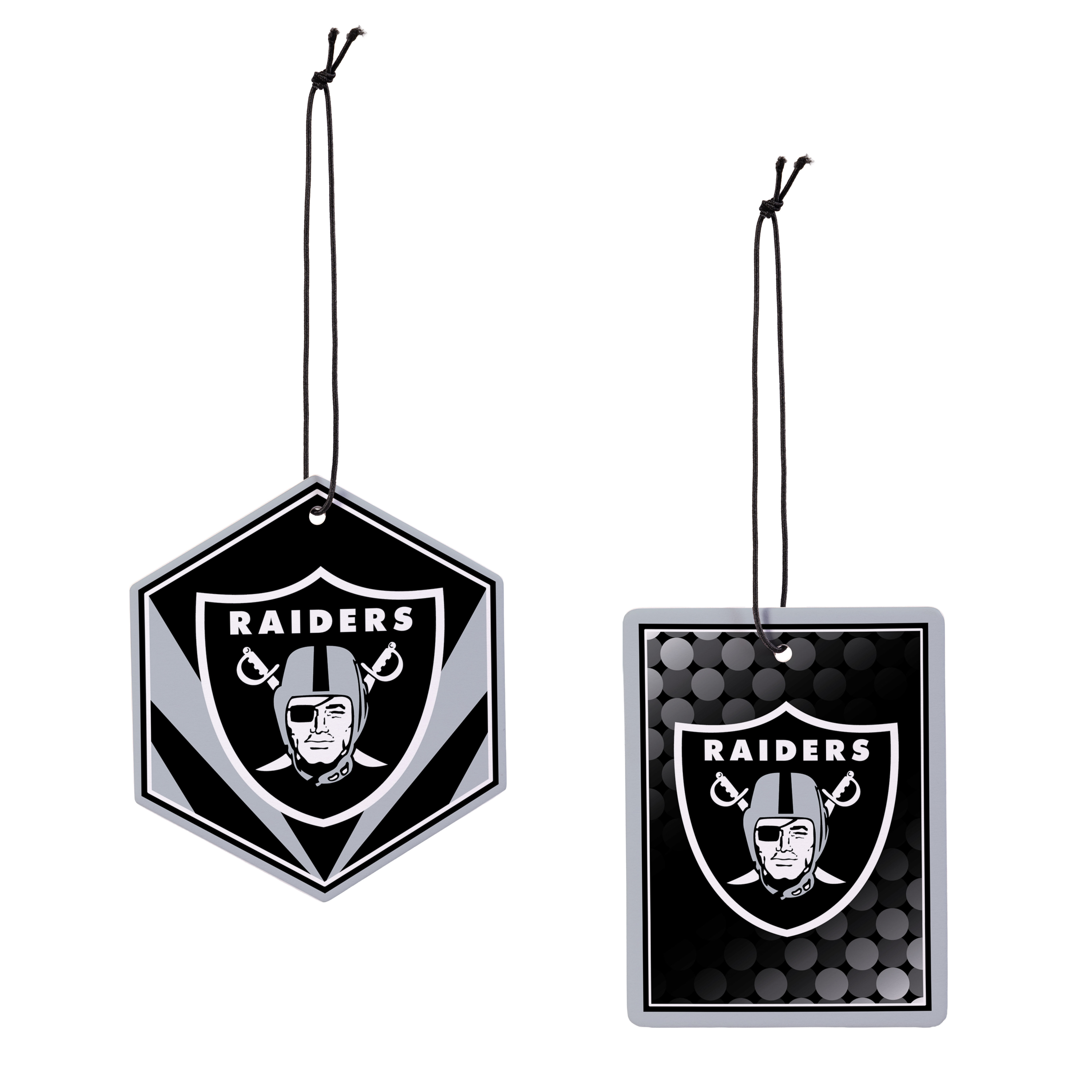 Las Vegas Raiders Hanging Air Fresheners, Set of 4