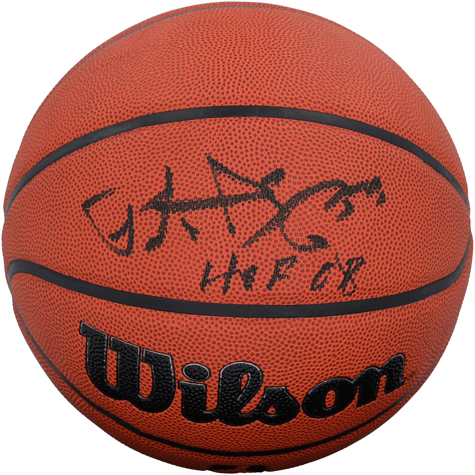 Patrick Ewing New York Knicks Autographed Wilson Authentic Series Indoor/Outdoor Basketball with "HOF 08" Inscription