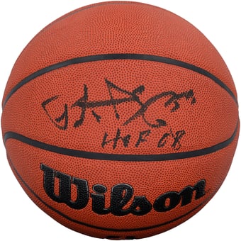 Patrick Ewing New York Knicks Autographed Wilson Authentic Series Indoor/Outdoor Basketball with "HOF 08" Inscription