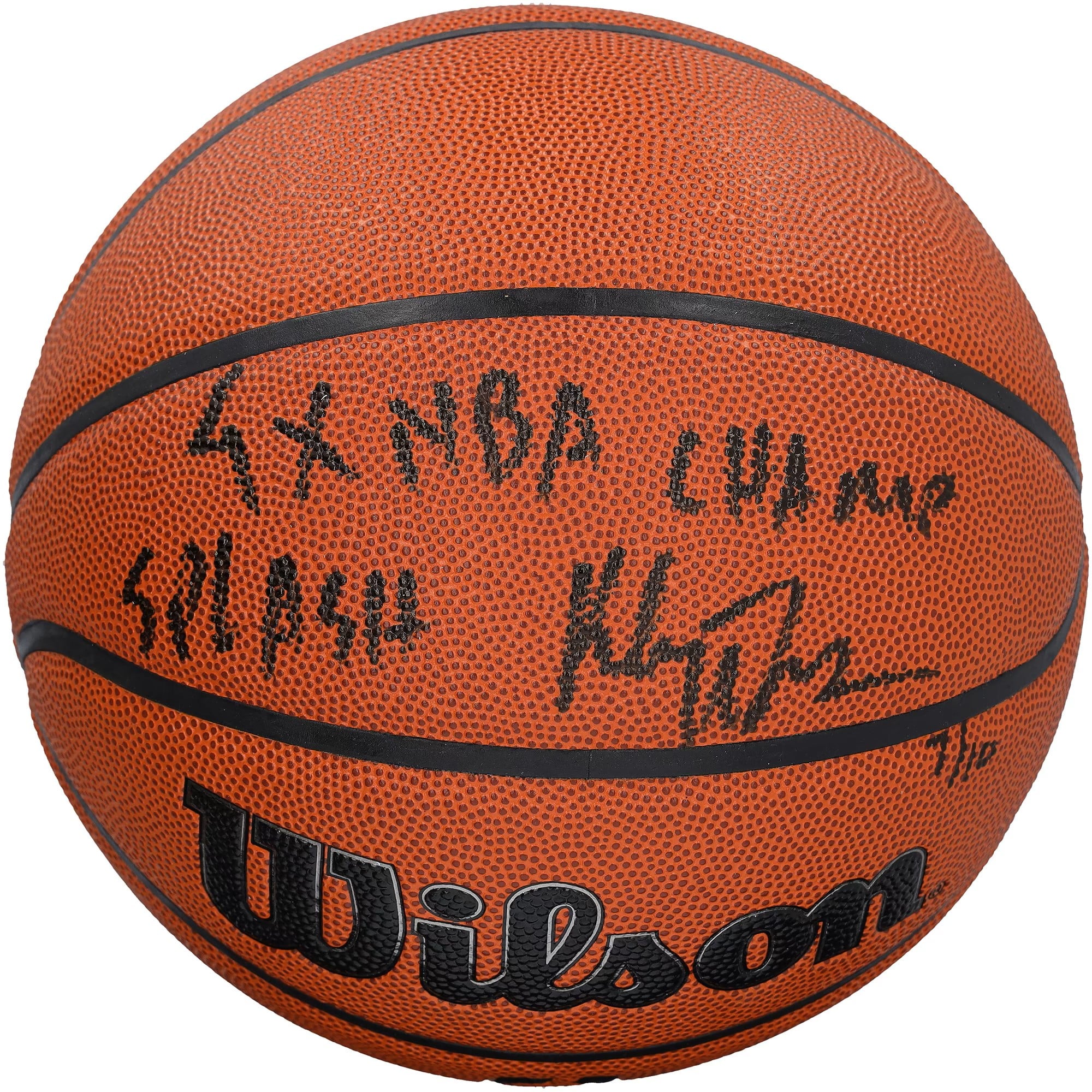 Klay Thompson Golden State Warriors Autographed Wilson Authentic Series Indoor/Outdoor Basketball with Multiple Inscriptions