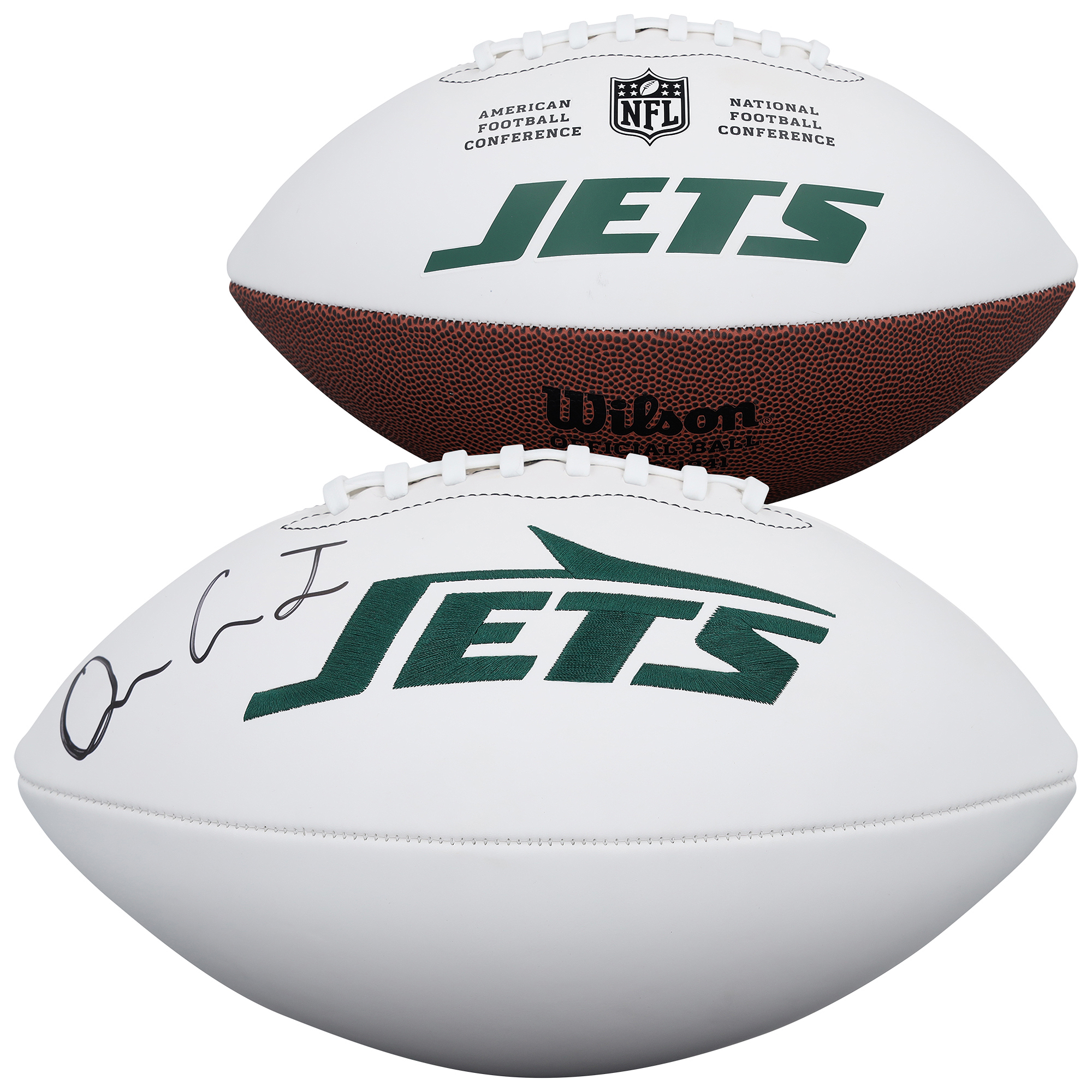 Omar Cooper Jr. New York Jets Autographed Wilson White Panel Football