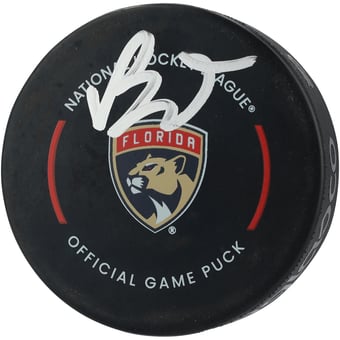 Brady Tkachuk Florida Panthers Autographed Official Game Puck