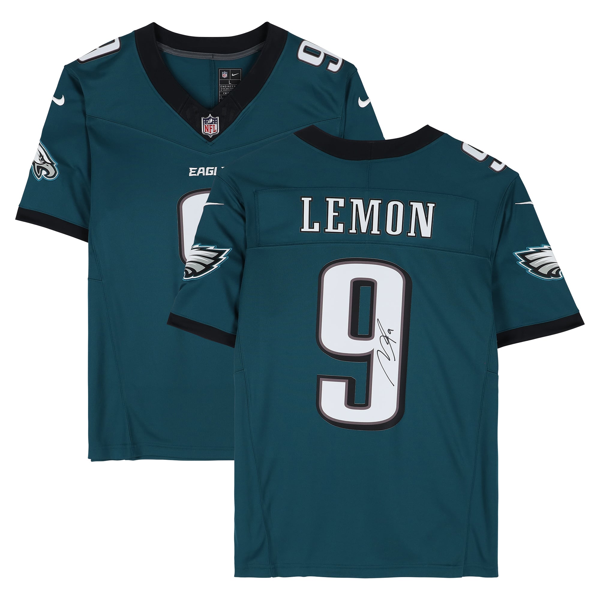 Makai Lemon Philadelphia Eagles Autographed Midnight Green Nike Vapor Fuse Limited Jersey