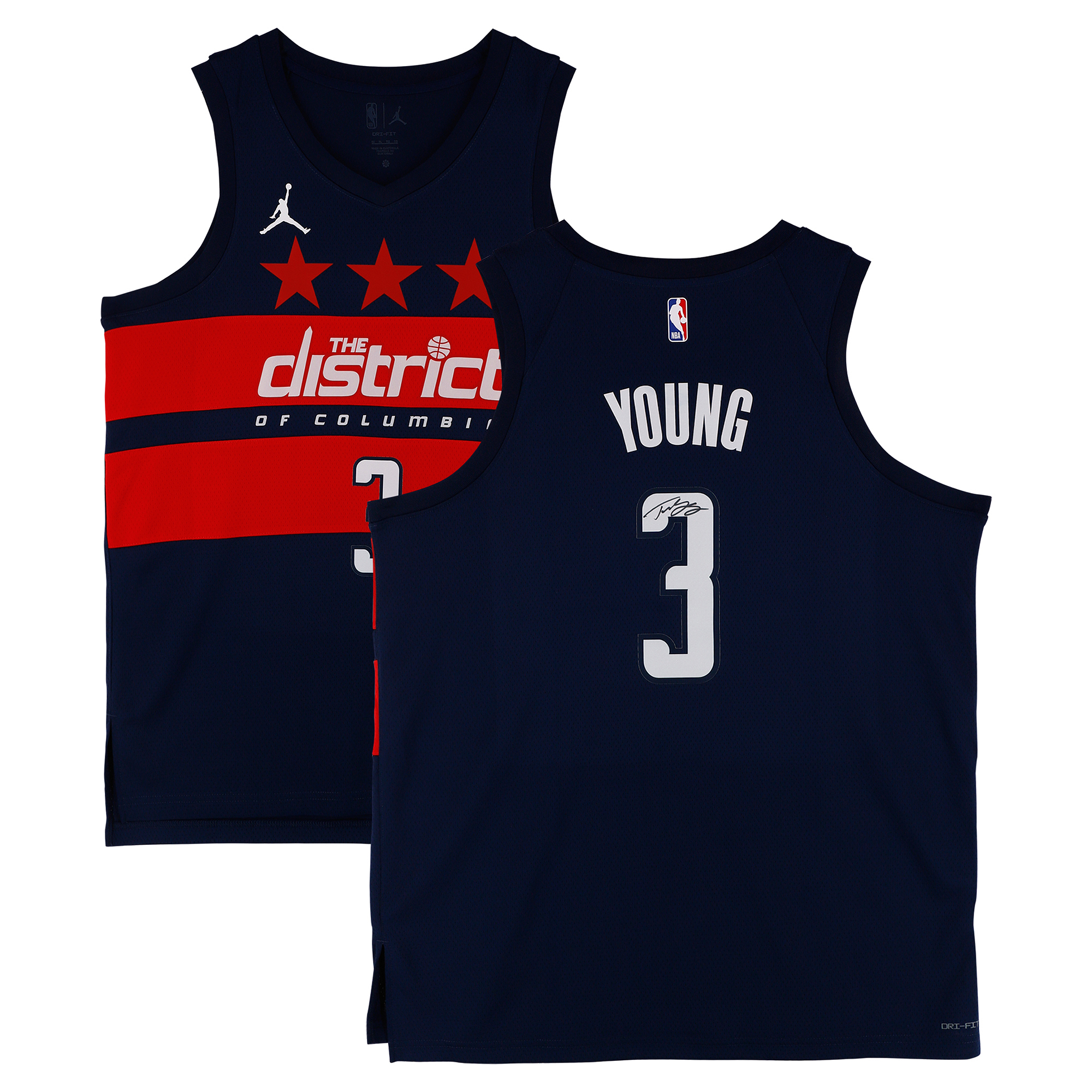 Trae Young Washington Wizards Autographed Nike 2025-26 Navy Statement Swingman Jersey