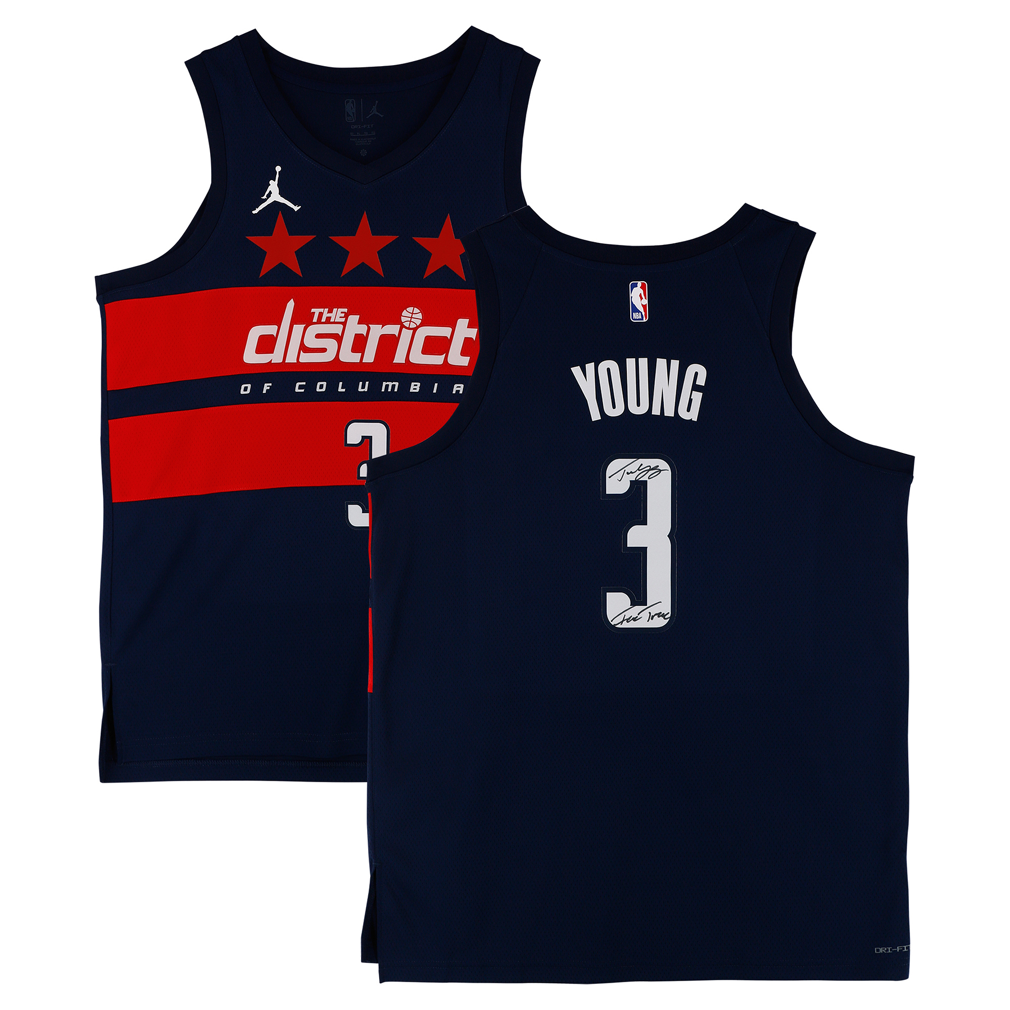 Trae Young Washington Wizards Autographed Nike 2025-26 Navy Statement Swingman Jersey with "Ice Trae" Inscription