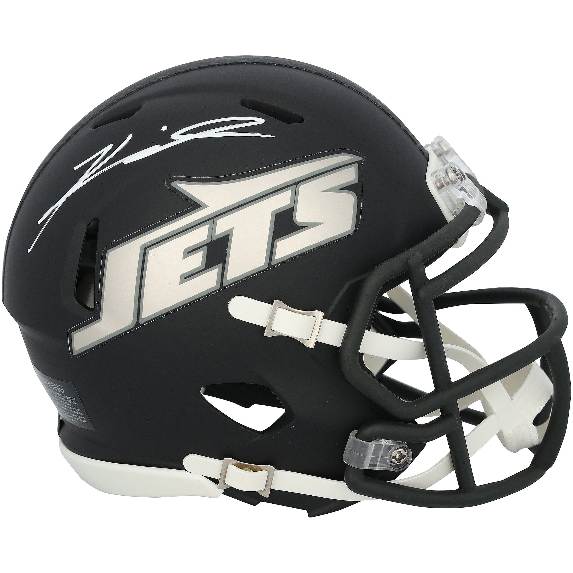 Kenyon Sadiq New York Jets Autographed Riddell 2024 Alternate #1 Black Speed Mini Helmet