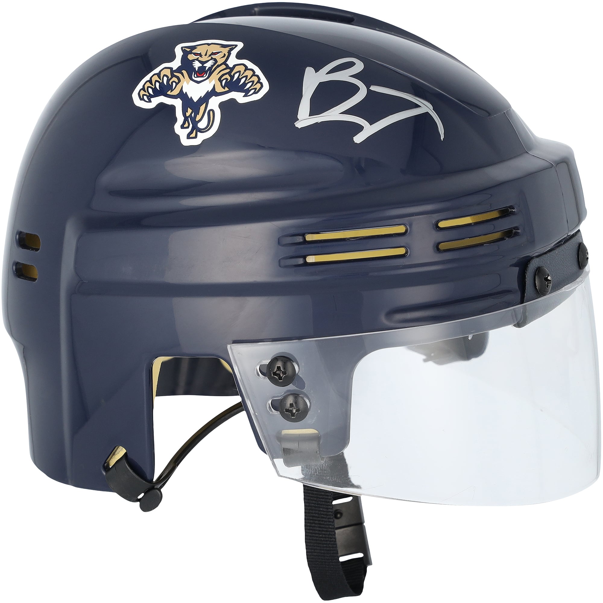 Brady Tkachuk Florida Panthers Autographed Navy Mini Helmet