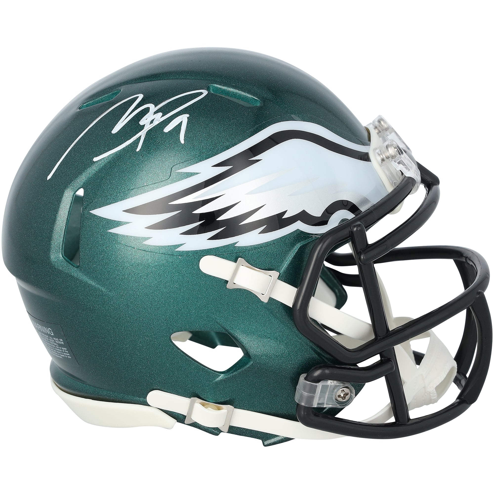 Makai Lemon Philadelphia Eagles Autographed Riddell Speed Mini Helmet