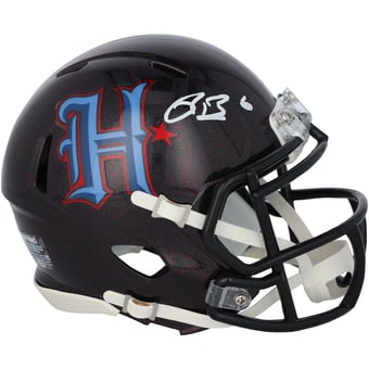 Reed Blankenship Houston Texans Autographed Riddell 2024 Alternate #2 Navy Speed Mini Helmet