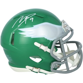 Makai Lemon Philadelphia Eagles Autographed Riddell Kelly Green Alternate Speed Mini Helmet