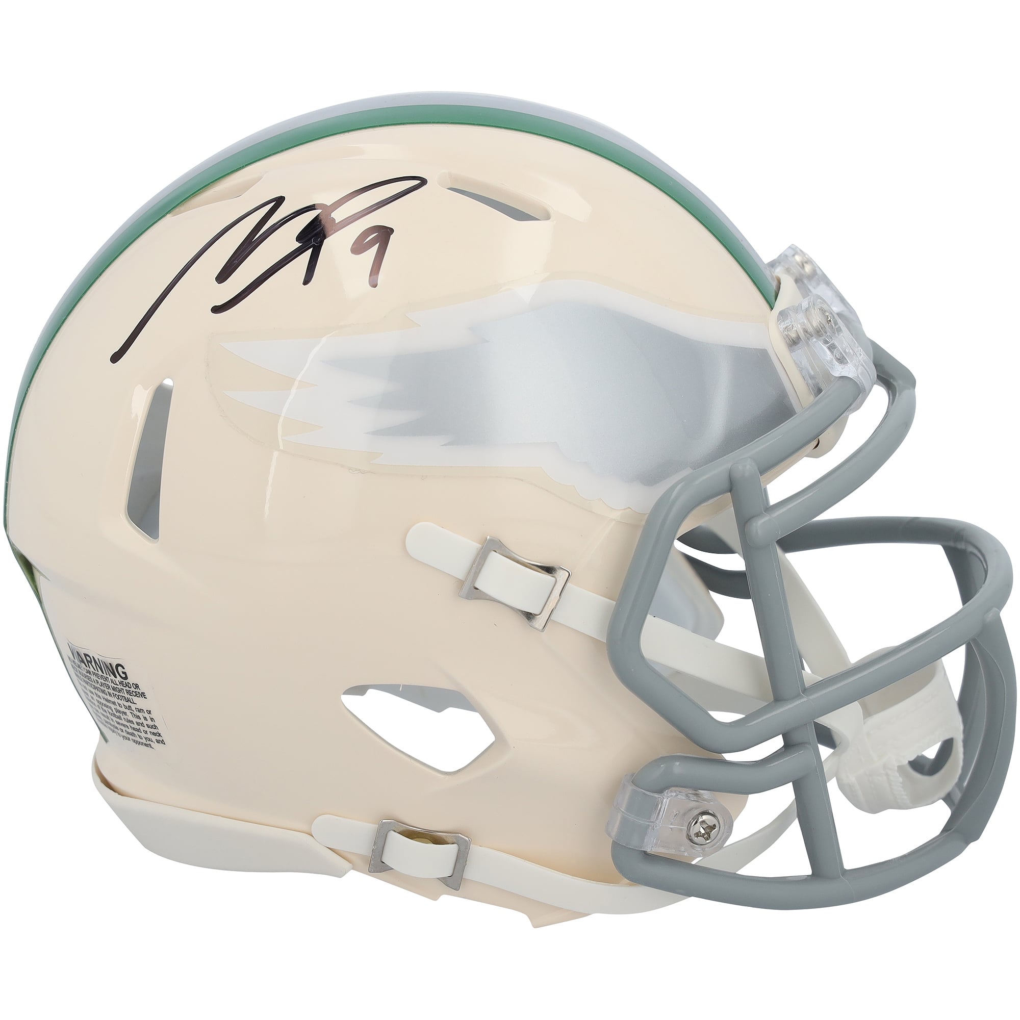 Makai Lemon Philadelphia Eagles Autographed Riddell Retro Speed Mini Helmet