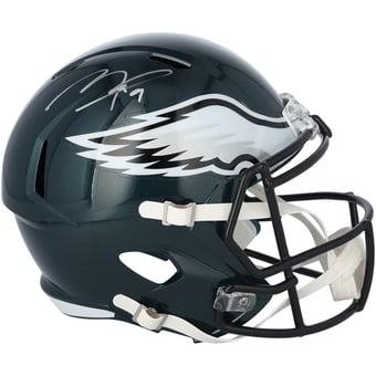 Makai Lemon Philadelphia Eagles Autographed Riddell Speed Replica Helmet