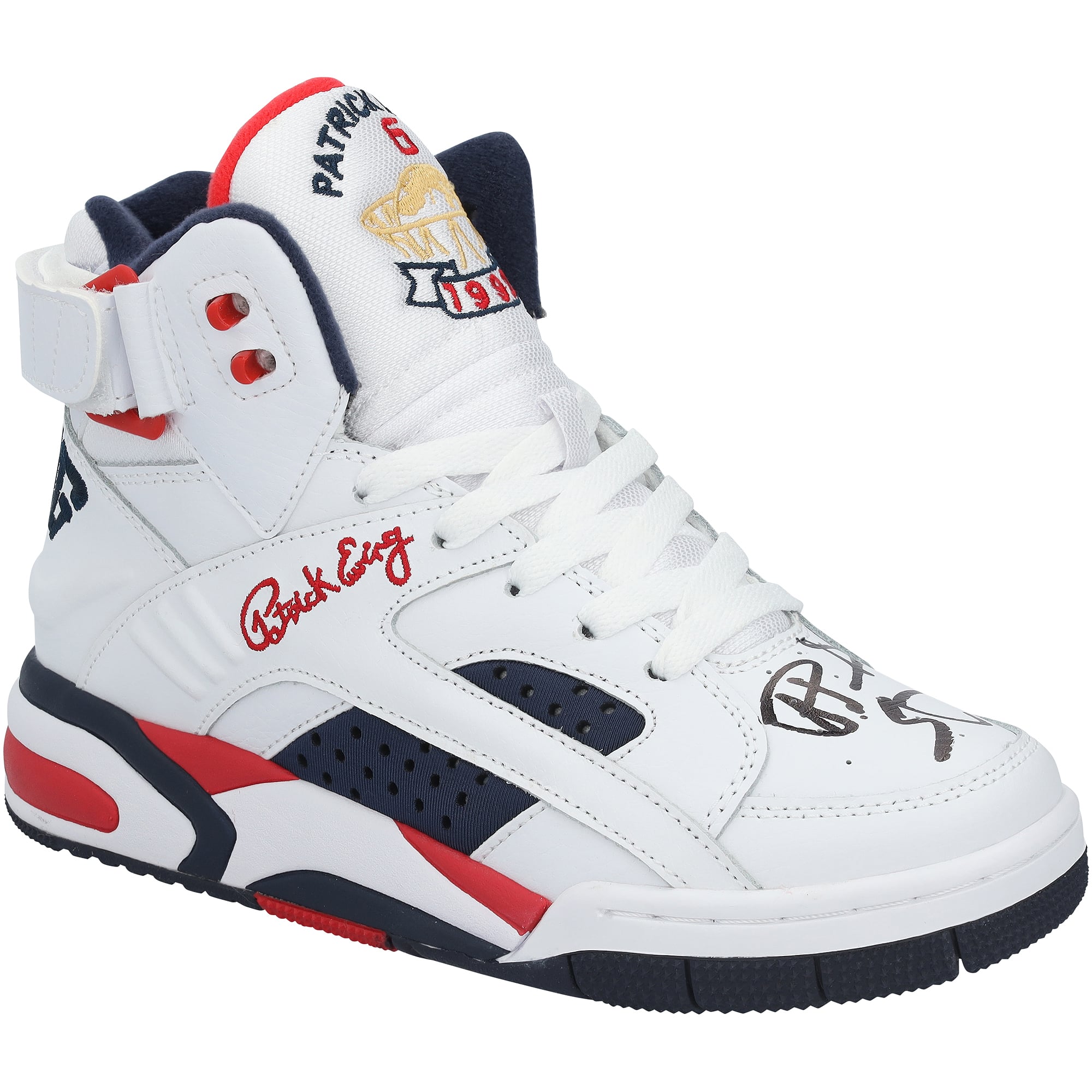 Patrick Ewing New York Knicks Autographed OG USA White/Navy/Red Shoe