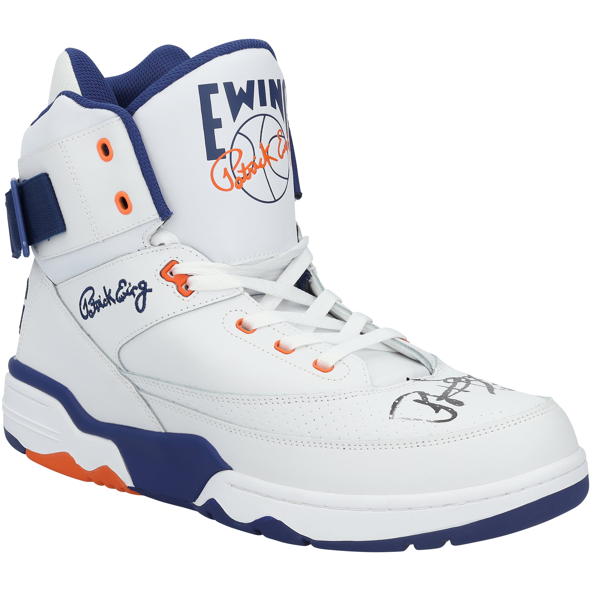 Patrick Ewing New York Knicks Autographed 33 HI OG Blue/Orange/White Shoe