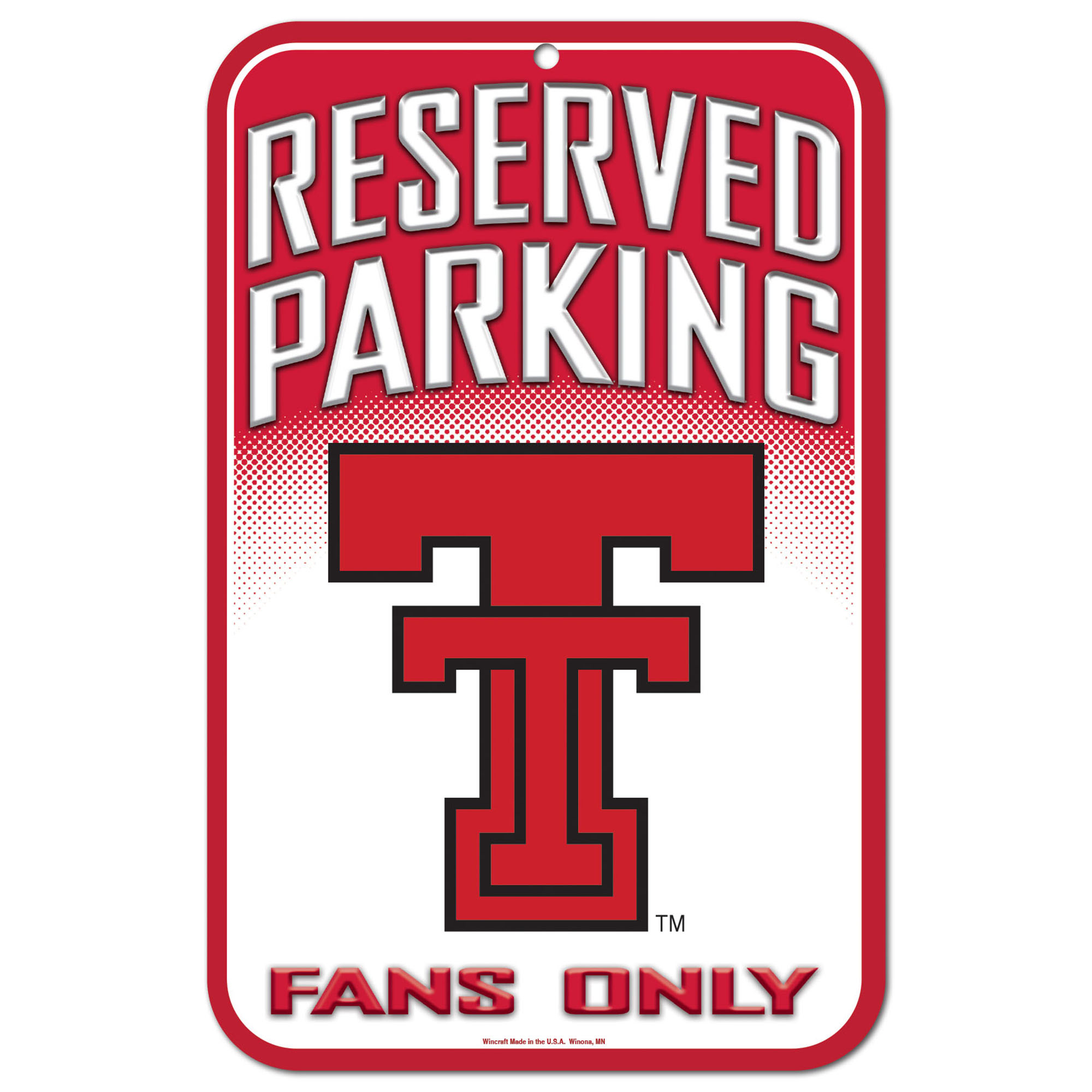 WinCraft Texas Tech Red Raiders 11" x 17" Indoor/Outdoor Styrene Sign