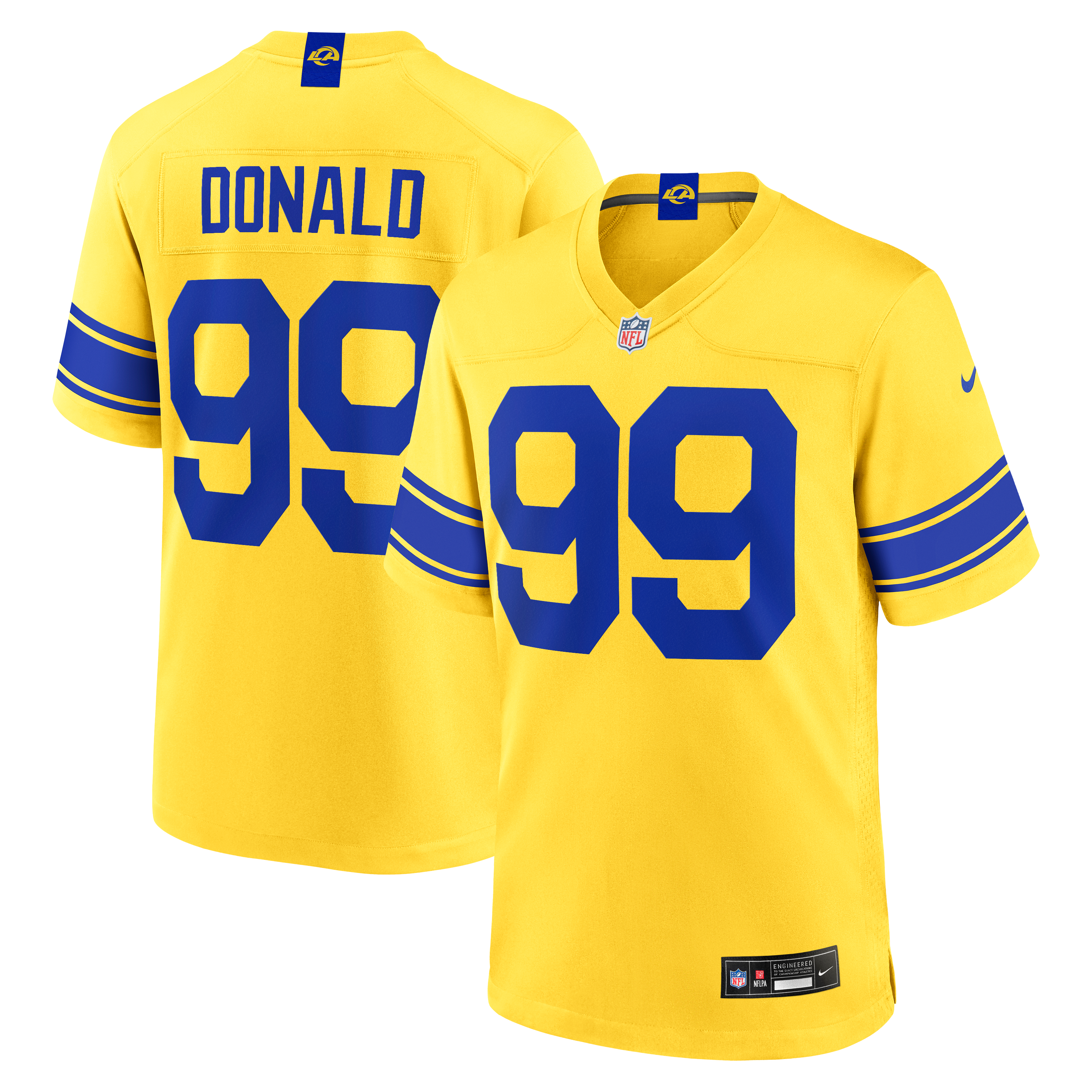 Men's Nike Aaron Donald Los Angeles Rams Classic Sol Game Jersey