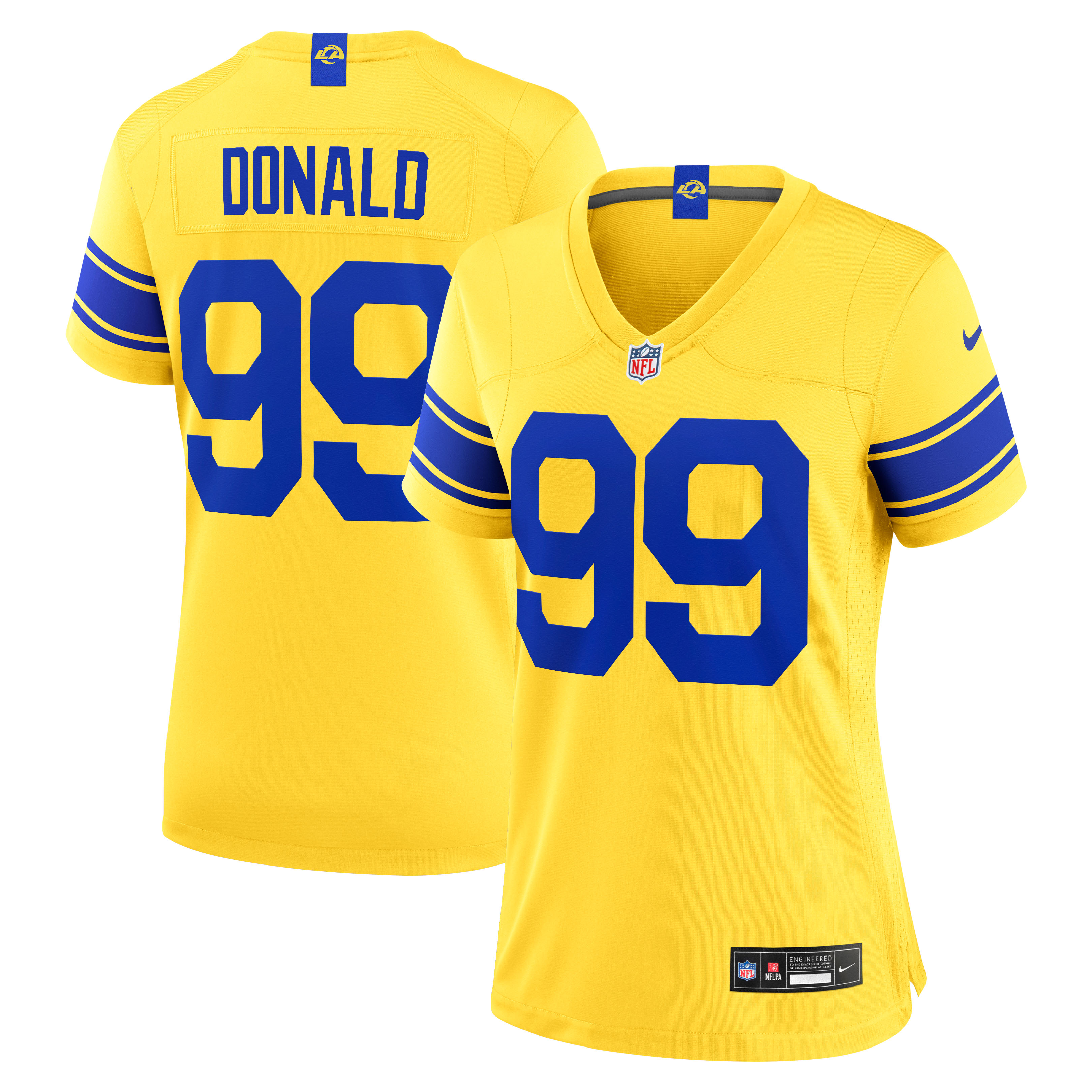 Women's Nike Aaron Donald Gold Los Angeles Rams Alternate Game Jersey