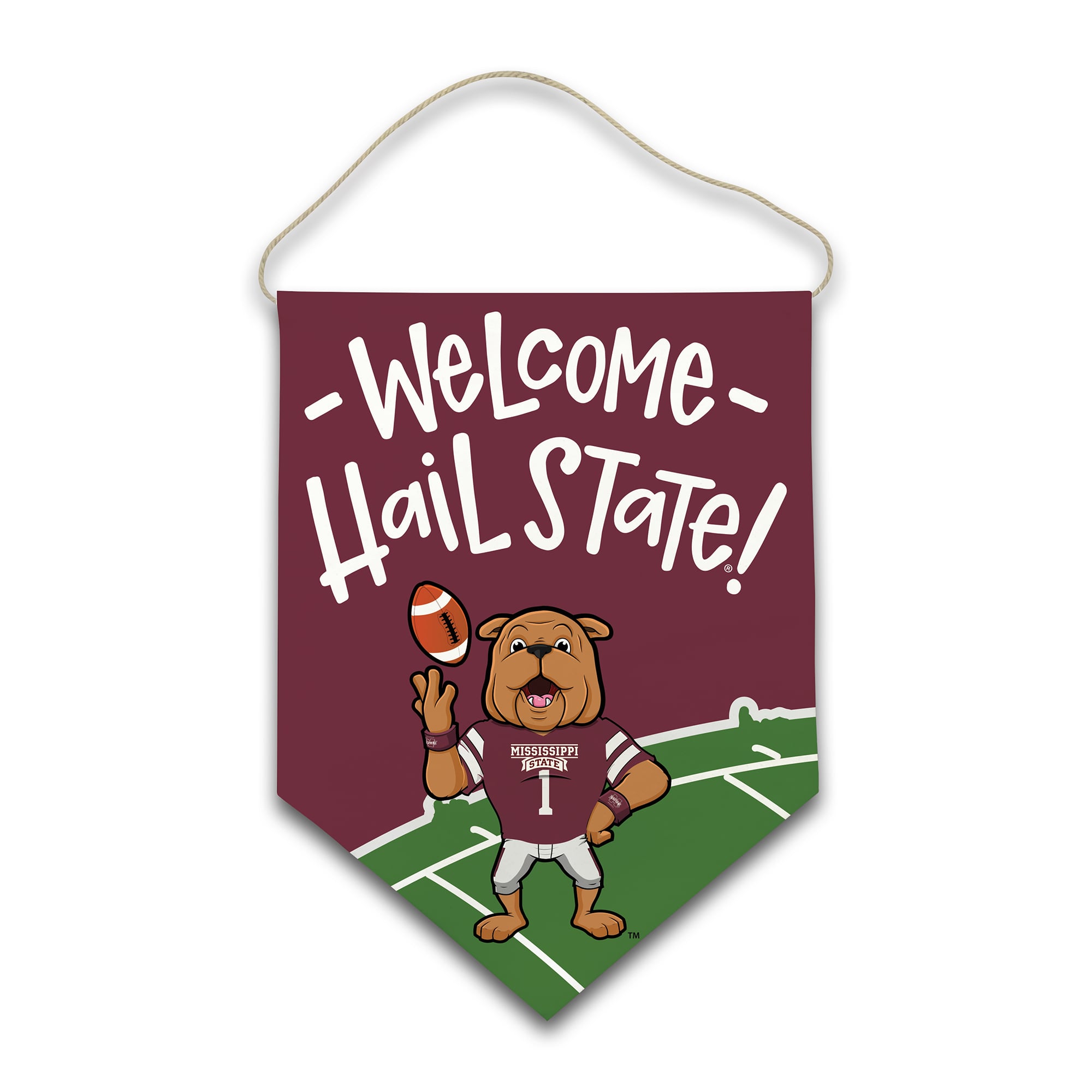 Mississippi State Bulldogs Welcome Canvas Hanger