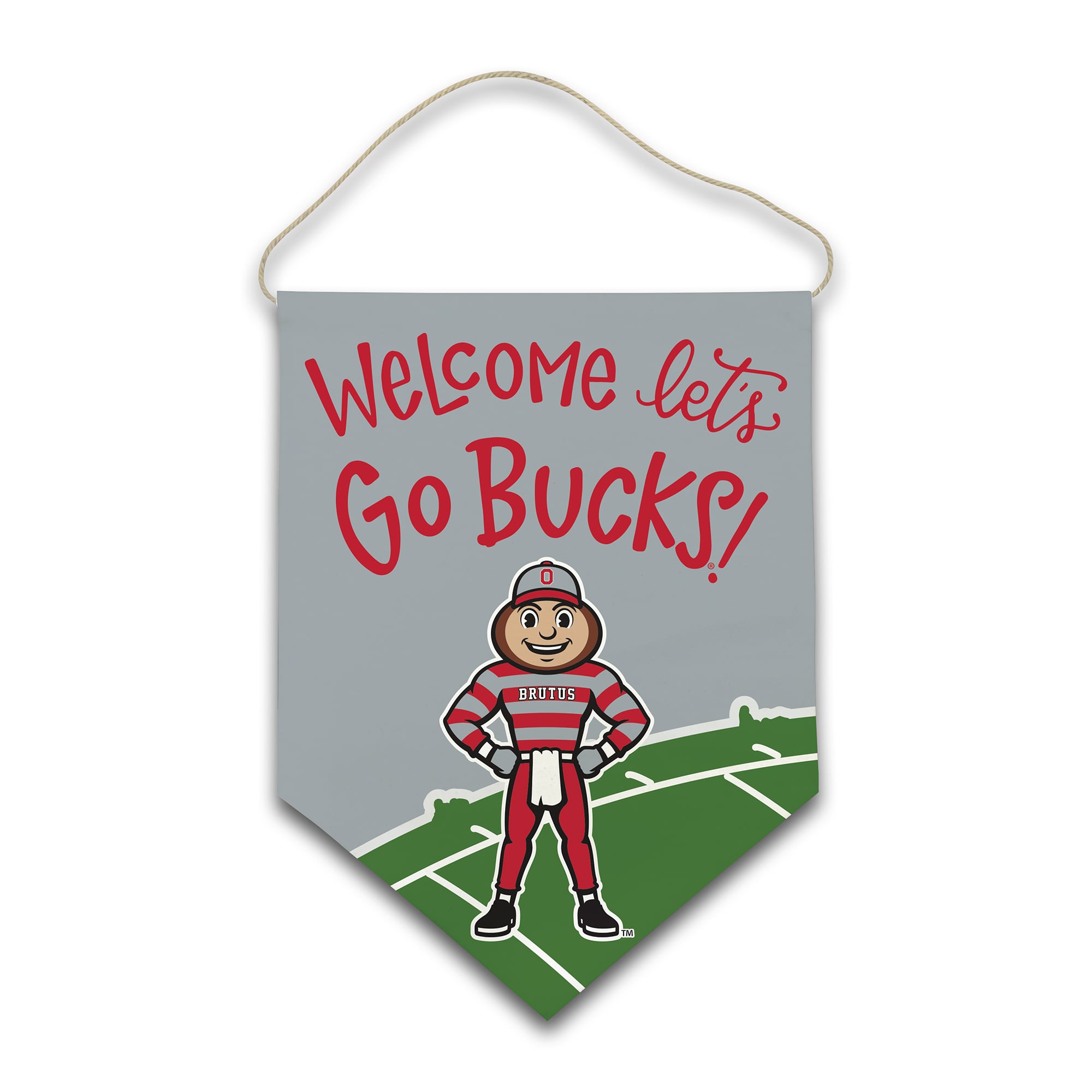 Ohio State Buckeyes Welcome Canvas Hanger