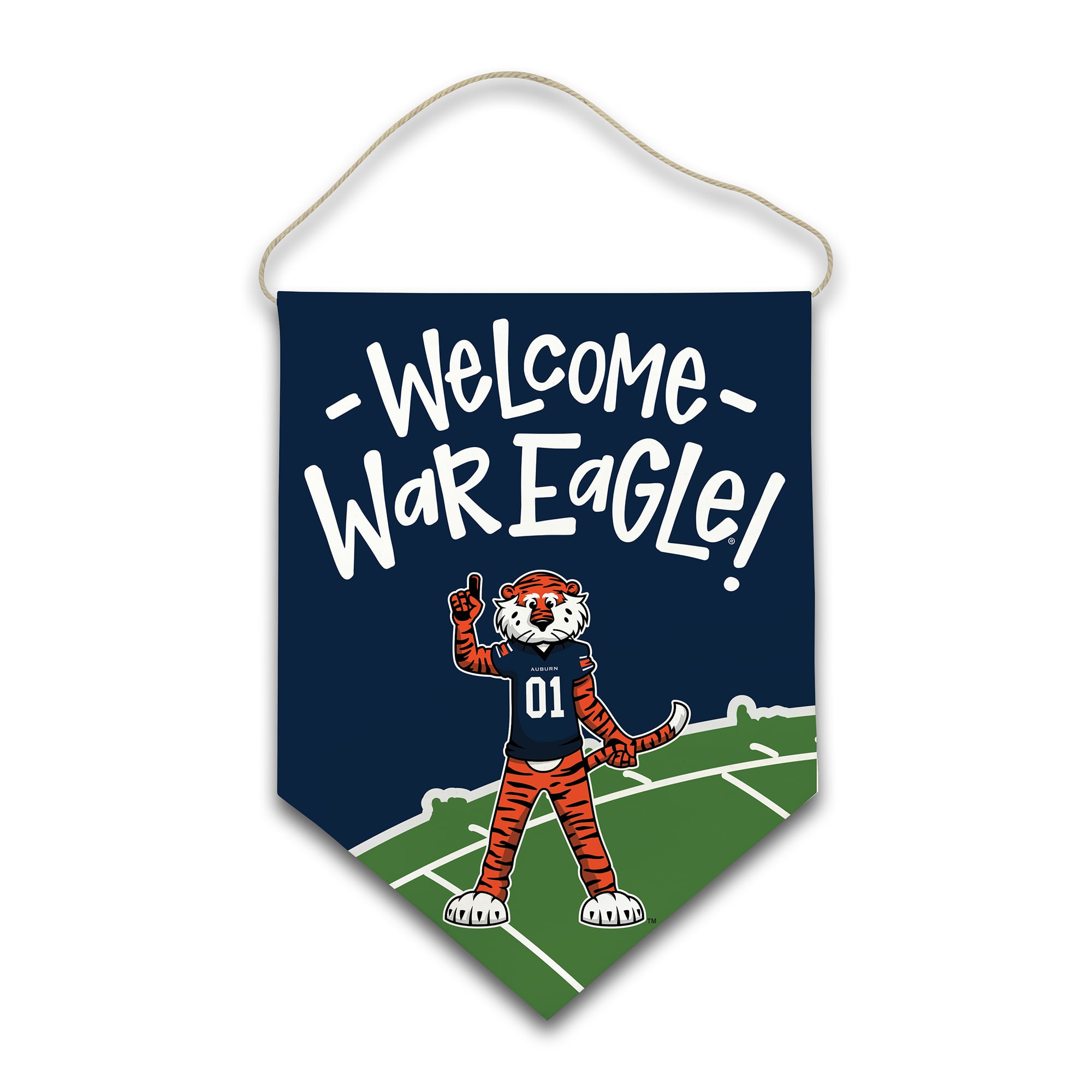 Auburn Tigers Welcome Canvas Hanger