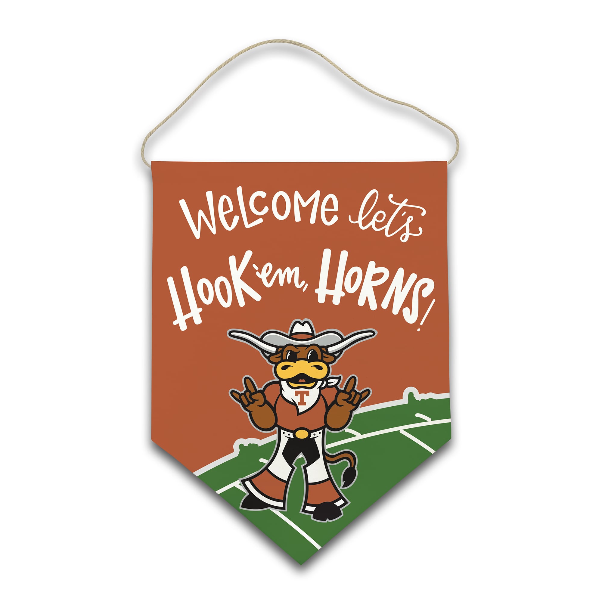 Texas Longhorns Welcome Canvas Hanger