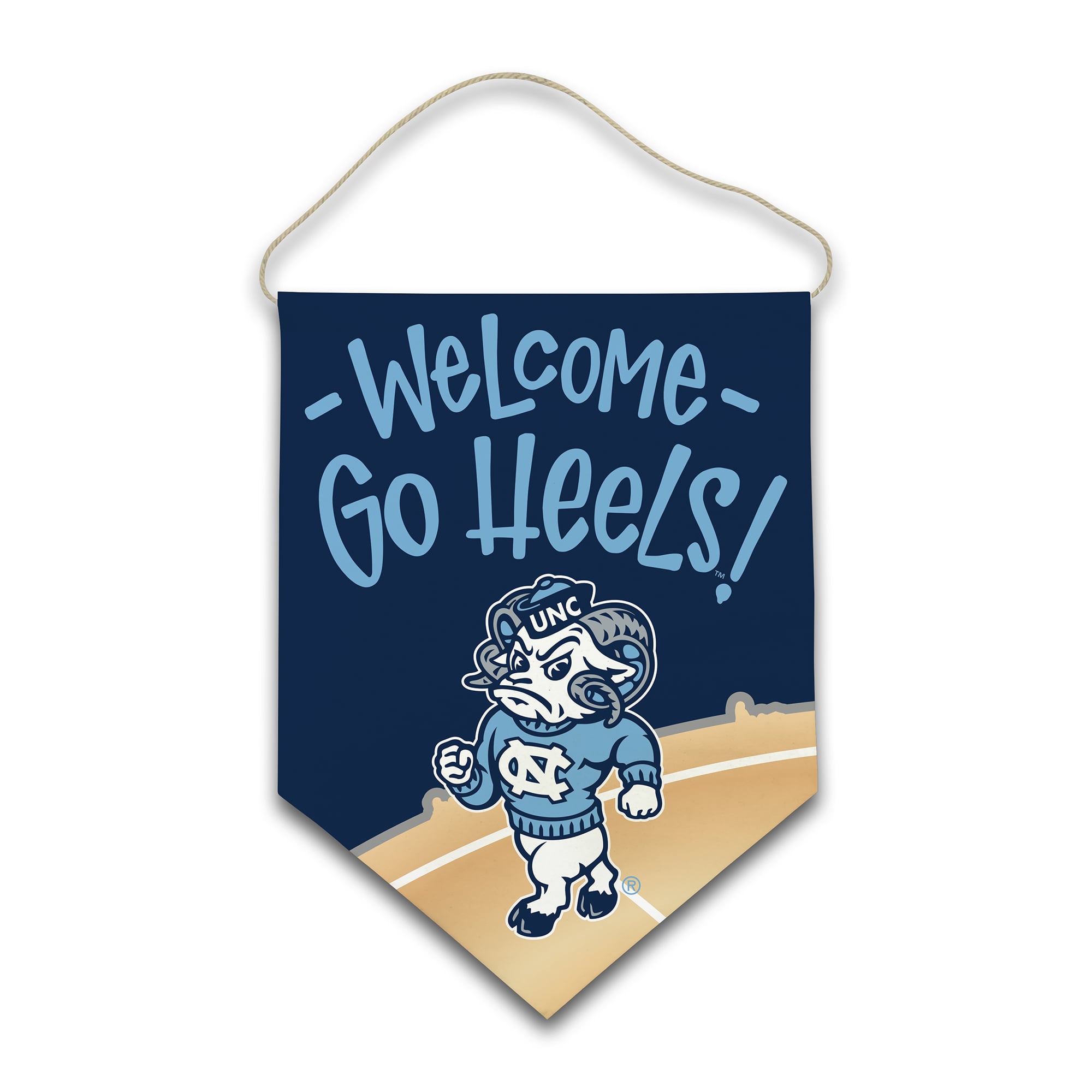 North Carolina Tar Heels Welcome Canvas Hanger