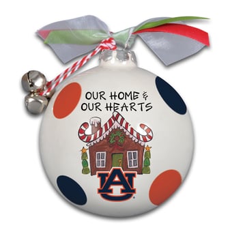Auburn Tigers Home & Hearts Ornament