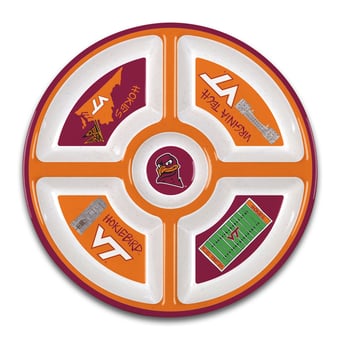 Virginia Tech Hokies Five-Section Melamine Platter