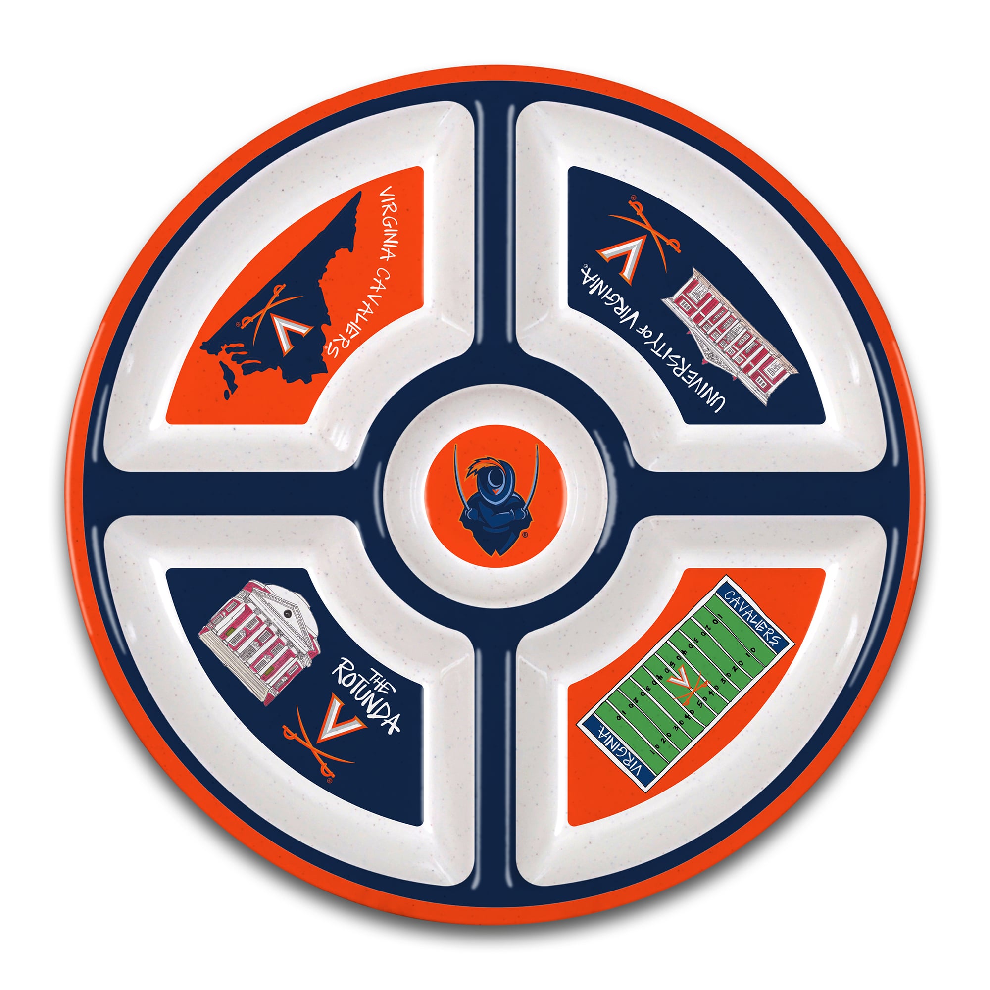Virginia Cavaliers Five-Section Melamine Platter