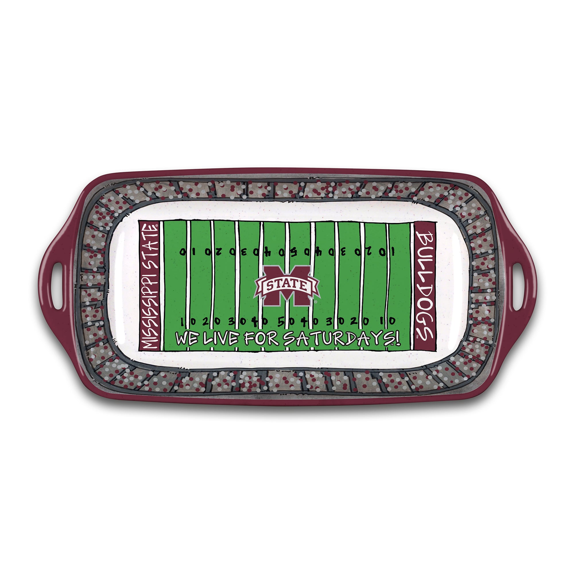 Mississippi State Bulldogs Melamine Stadium Platter