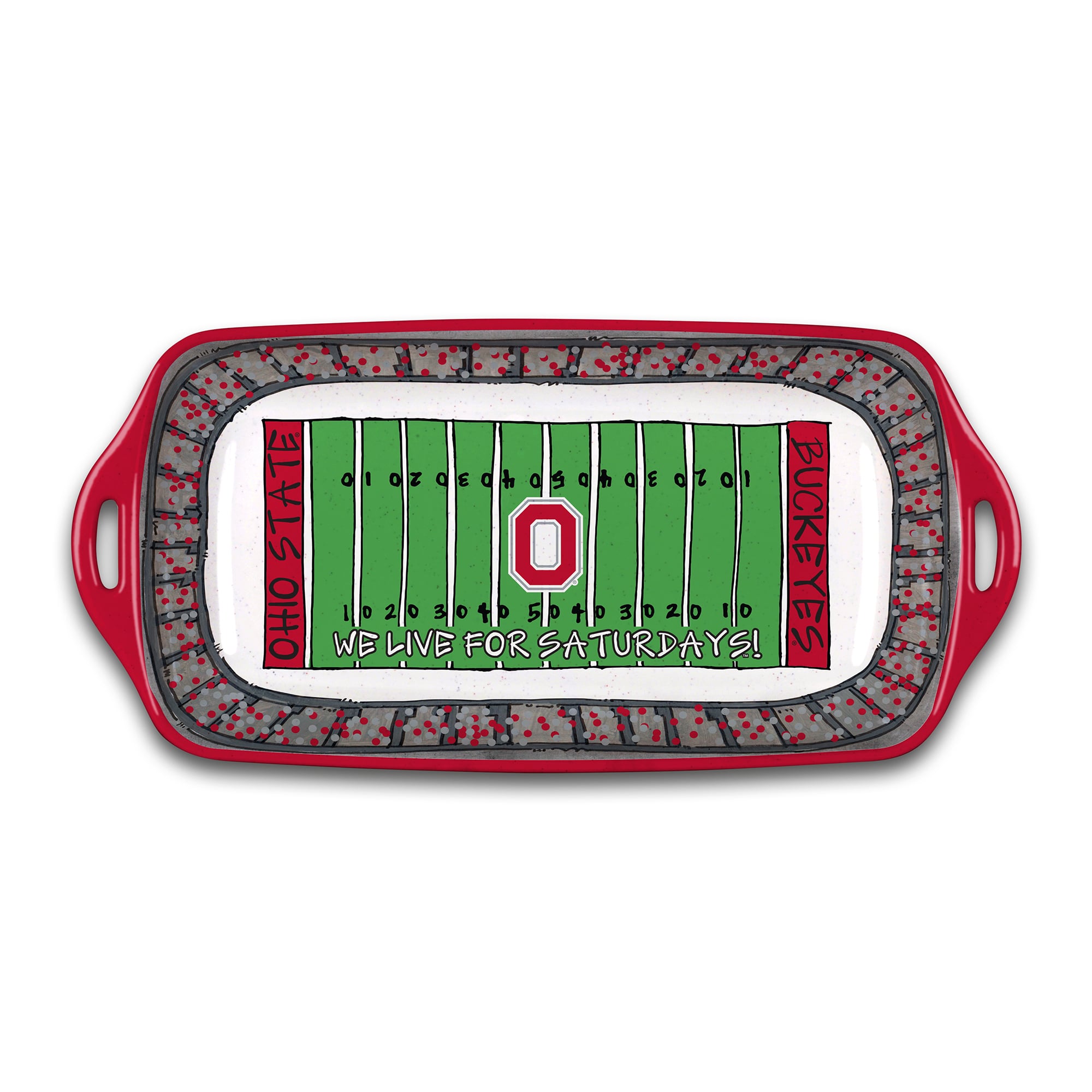 Ohio State Buckeyes Melamine Stadium Platter