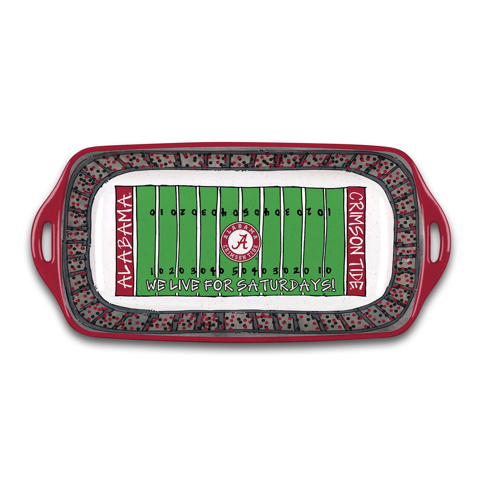Alabama Crimson Tide Melamine Stadium Platter