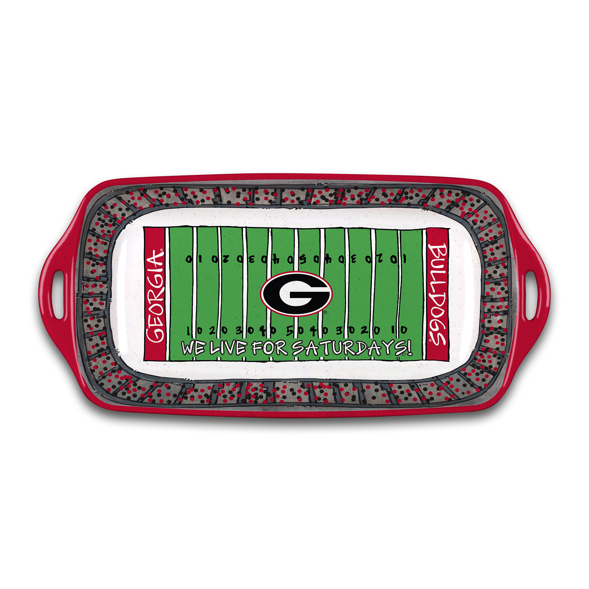 Georgia Bulldogs Melamine Stadium Platter