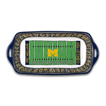 Michigan Wolverines Melamine Stadium Platter