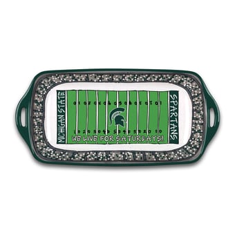 Michigan State Spartans Melamine Stadium Platter
