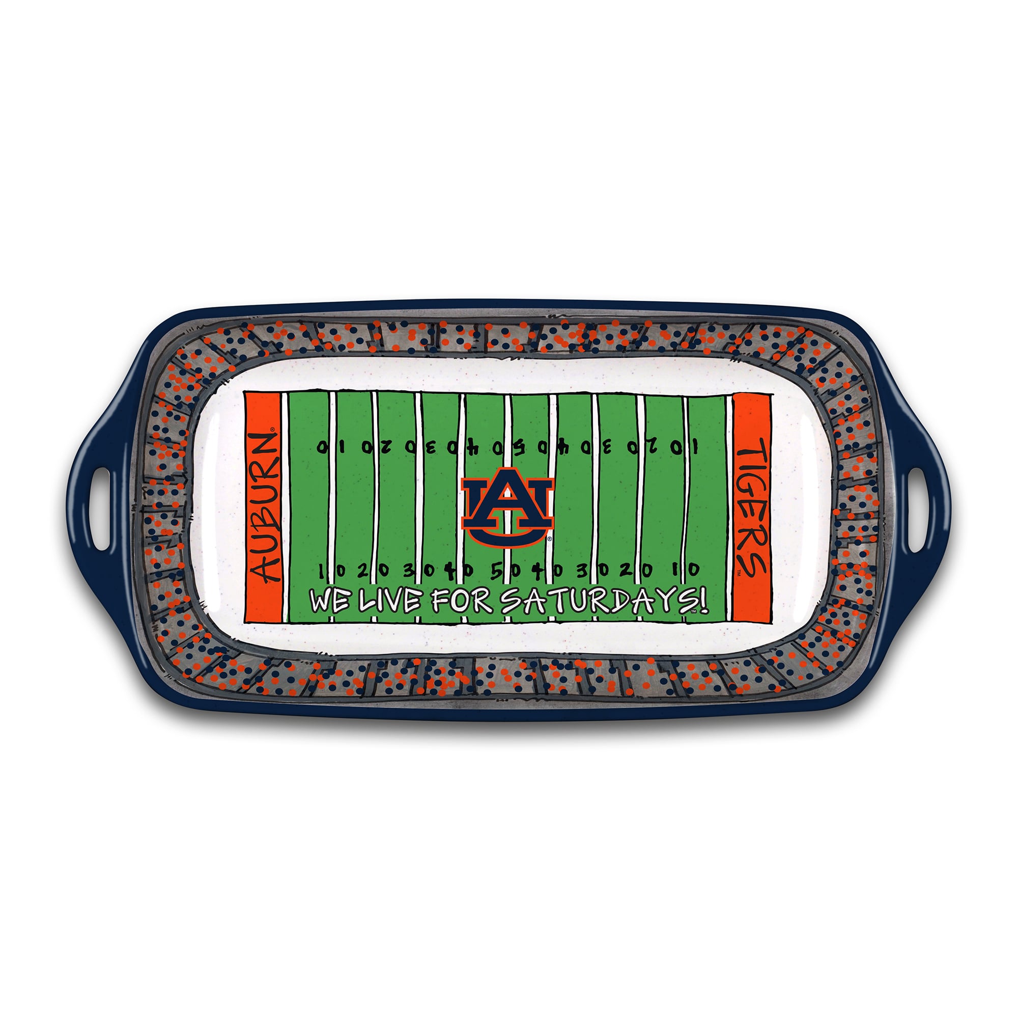Auburn Tigers Melamine Stadium Platter