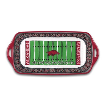 Arkansas Razorbacks Melamine Stadium Platter