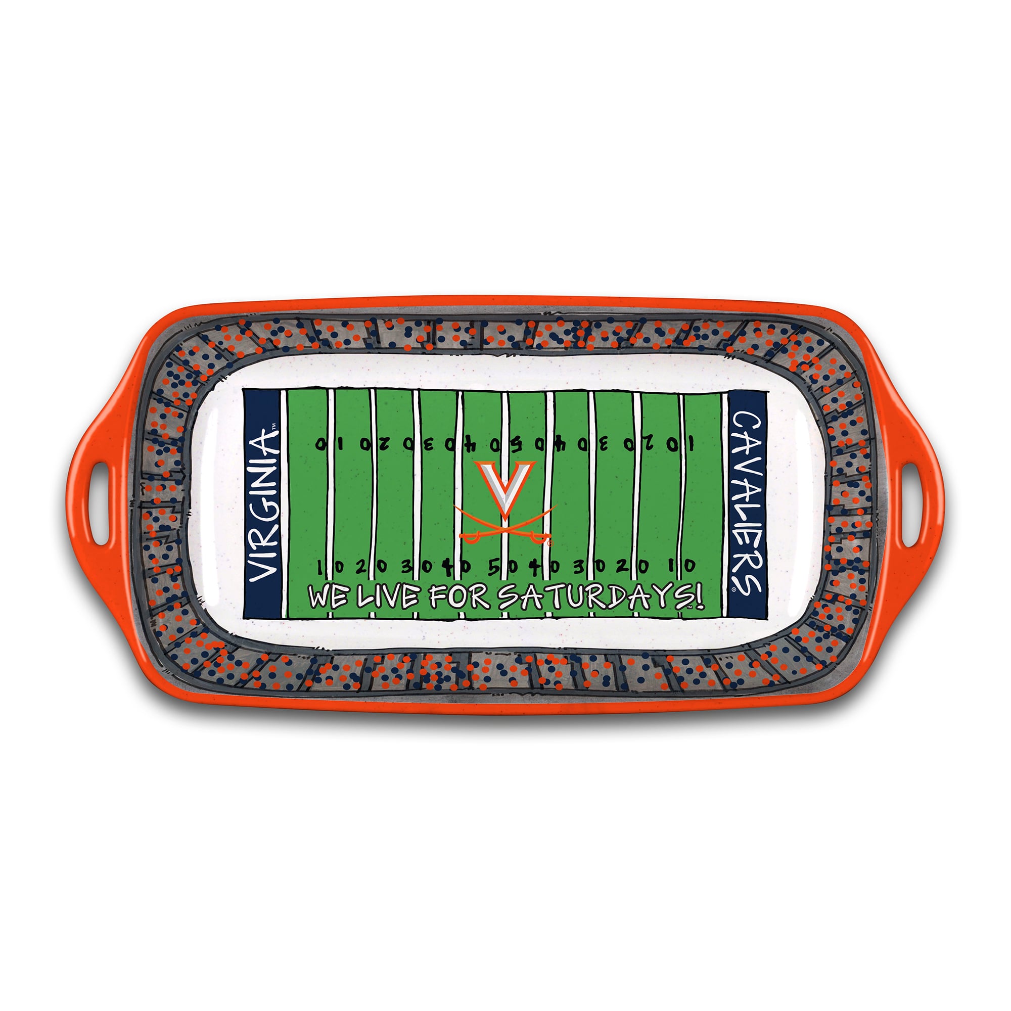Virginia Cavaliers Melamine Stadium Platter