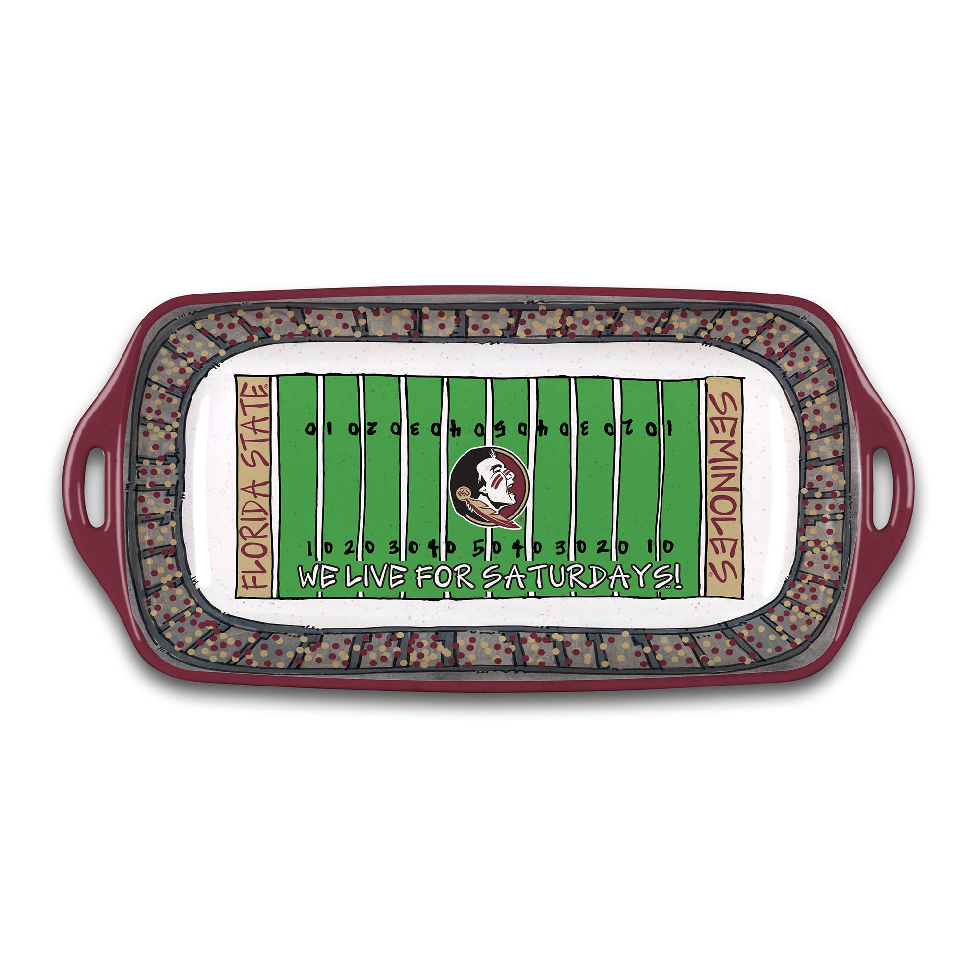 Florida State Seminoles Melamine Stadium Platter