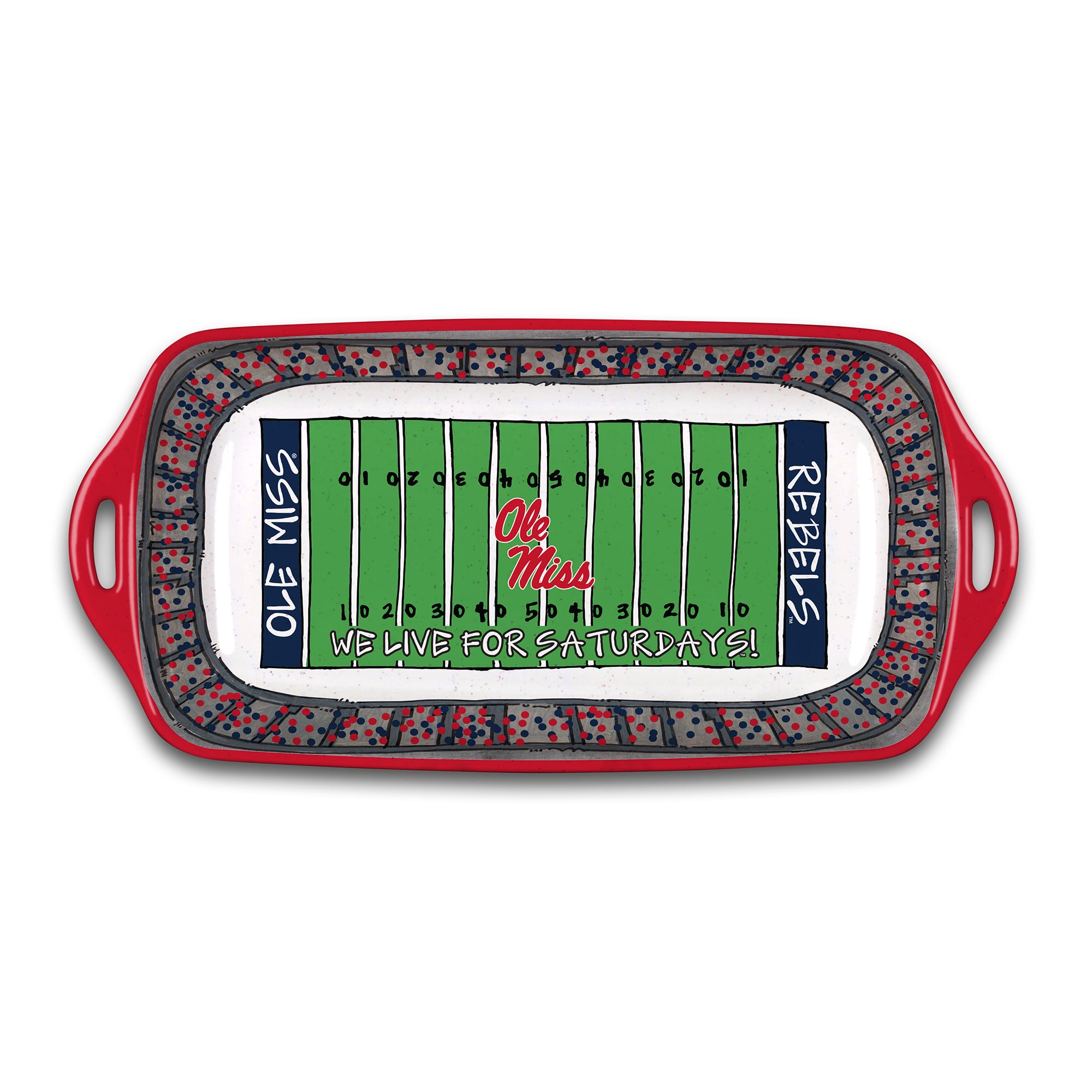 Ole Miss Rebels Melamine Stadium Platter